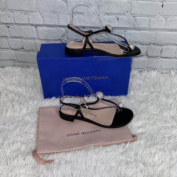 #STUART WEITZMAN Balls Of Fire Sandals Black 36 NEW - Picture 5 of 7
